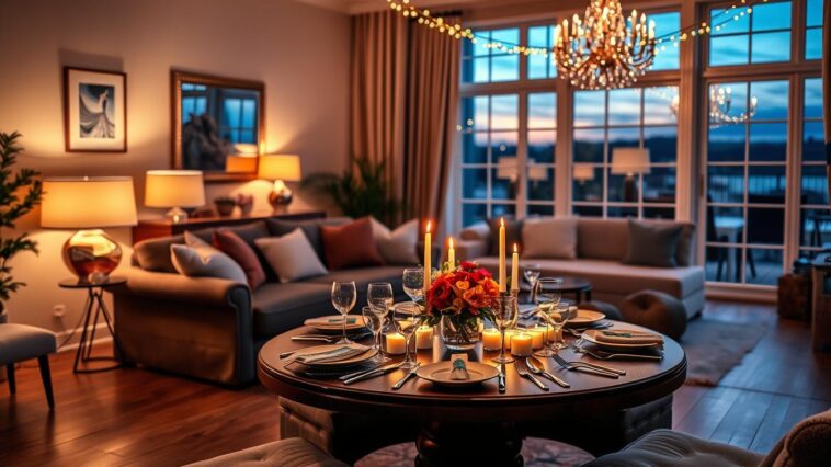 Atmosphäre für Abendveranstaltungen zuhause gezielt aufbauen