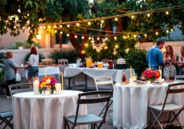 Ausstattung für kleine Feiern mit mehreren Gästen