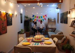 Feiern zuhause planen trotz wenig Platz