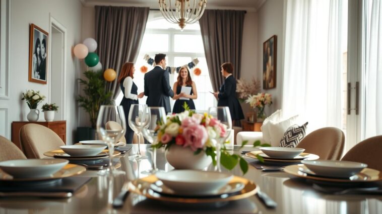 Gästezahl, Raum, Ablauf: Grundlagen der Feierplanung zuhause