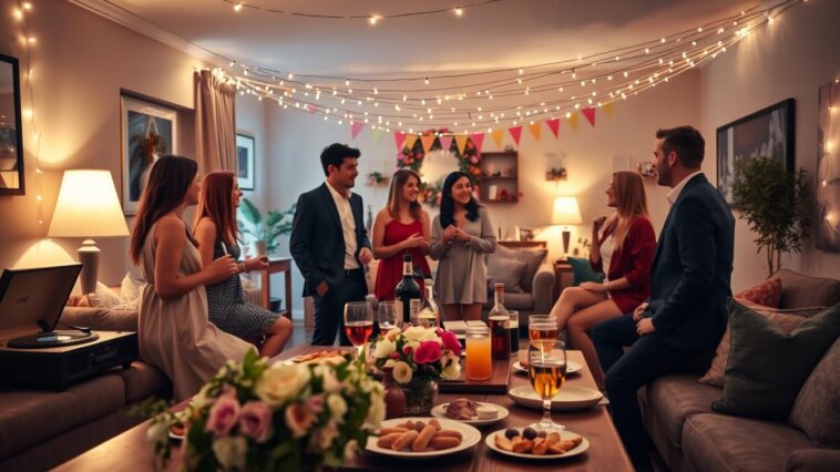 Gemütliche Hauspartys: Atmosphäre schaffen mit Licht, Musik und Deko