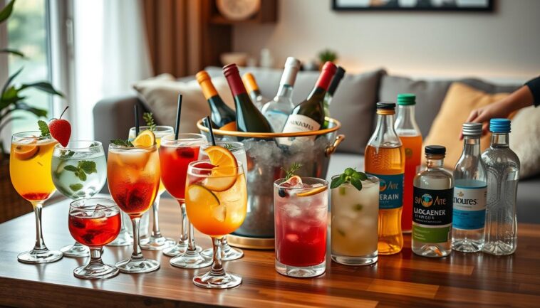 Getränkeauswahl für Partys zuhause: ausgewogen statt überladen