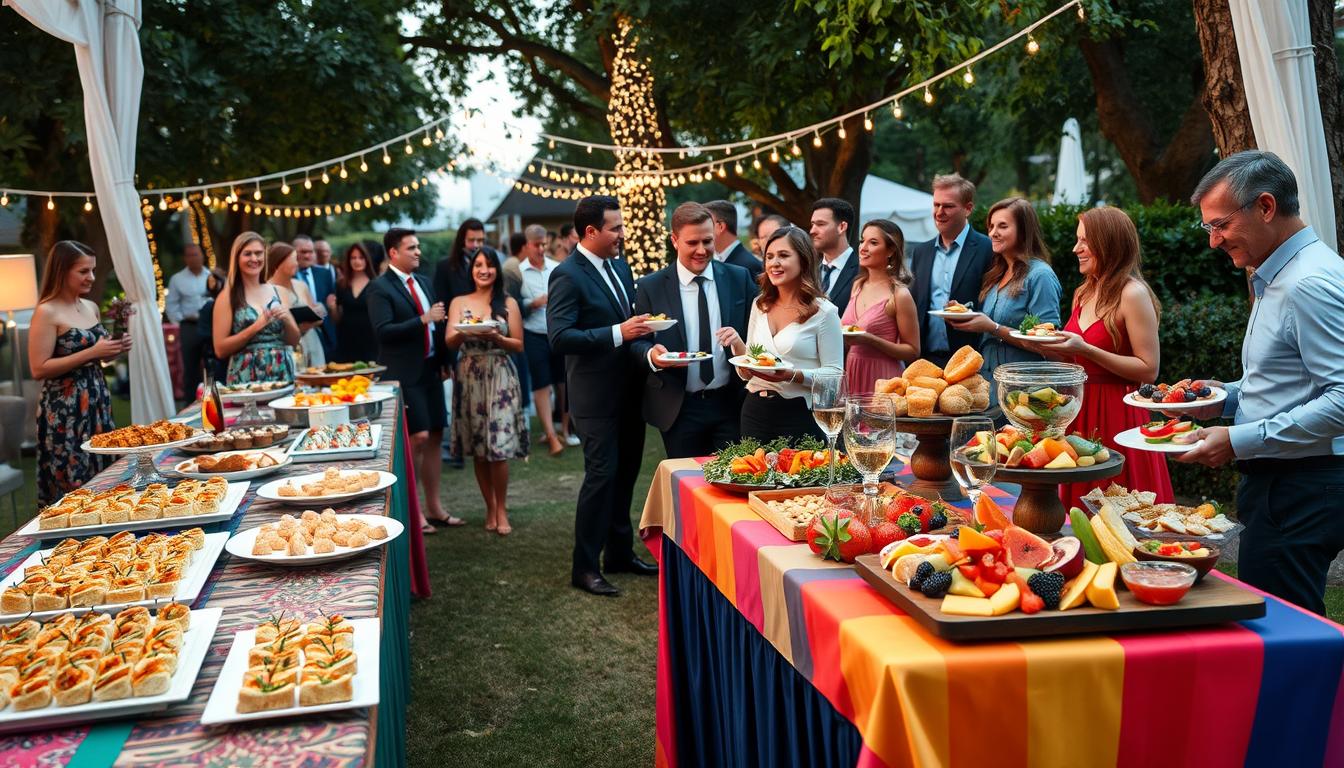 Kulinarische Ideen für Feiern ohne festen Sitzplatz