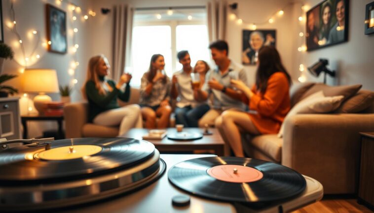 Musik als Mittelpunkt privater Feiern im Wohnraum