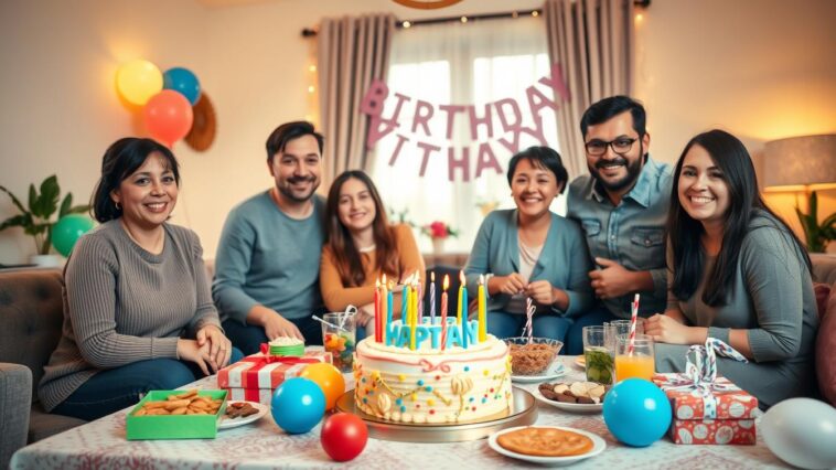 Praktische Ausstattung für Geburtstage zuhause