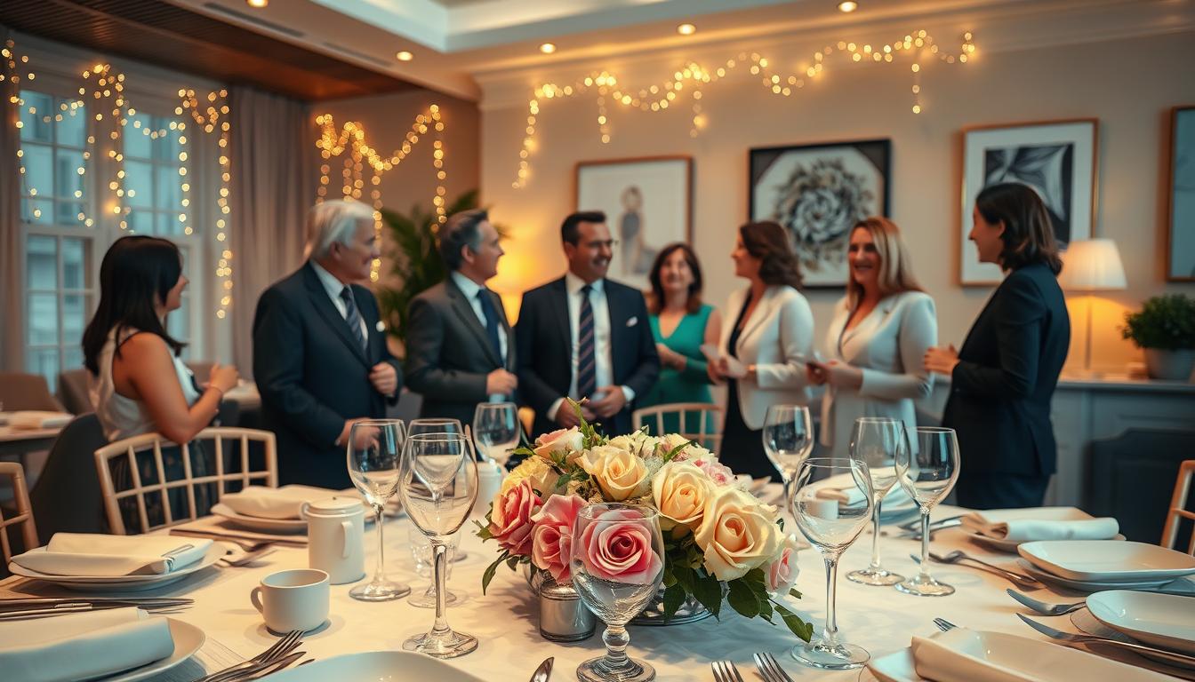 Stilvolle Gestaltung für erwachsene Feiern zuhause