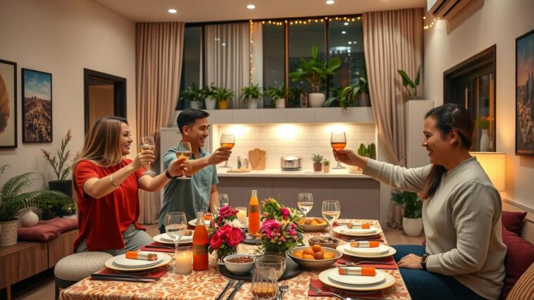Wohnzimmer, Küche oder Balkon: Wohnideen für unterschiedliche Feiern