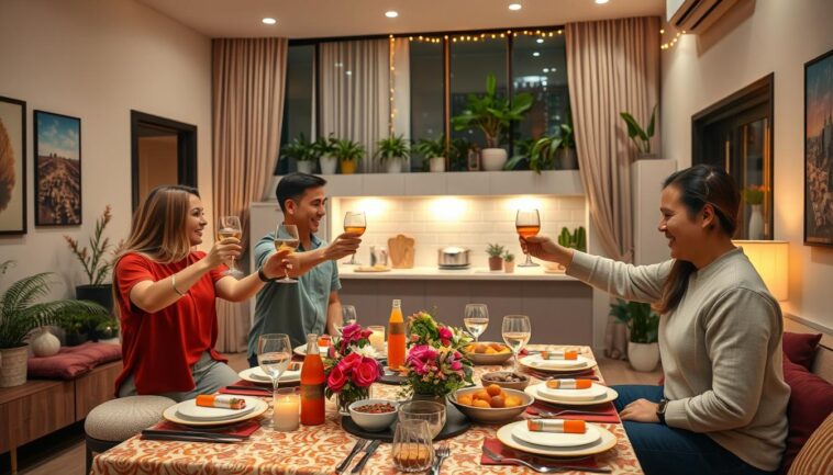 Wohnzimmer, Küche oder Balkon: Wohnideen für unterschiedliche Feiern