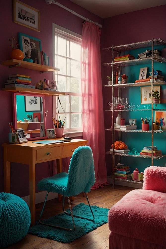 Legwarmer und Stirnband Display in Neonfarben fÃ¼r 80er Party