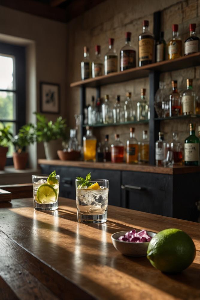Heller, einladender Cocktail-Workshop mit frischen Zutaten