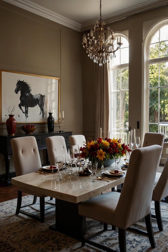 Elegante Dinnerparty mit Weinbegleitung in hellem Raum