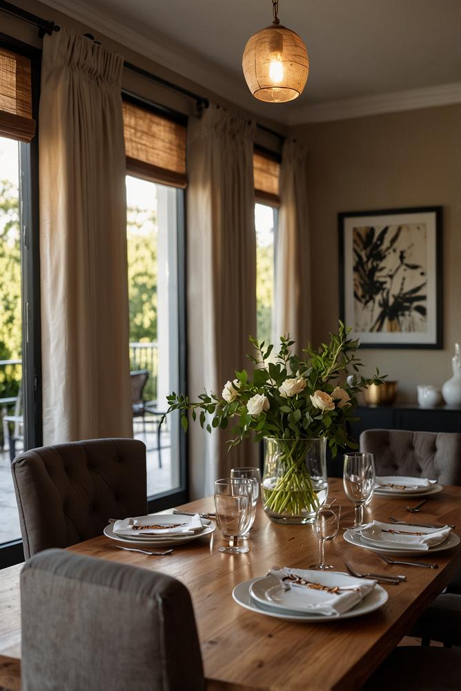 Helles Esszimmer für Gourmet-Kochabend zum Geburtstag