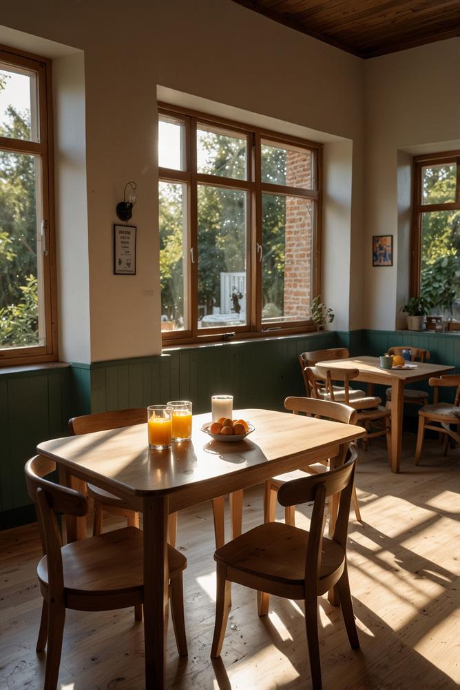 Helles Frühstück mit Spielen und Fingerfood