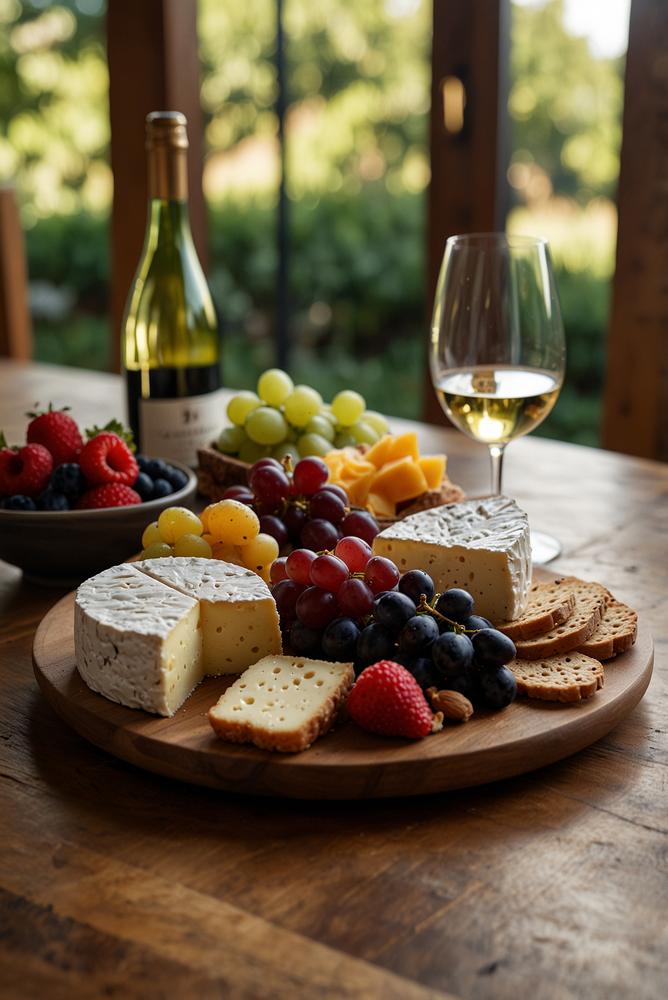 Stilvoller Käse- und Weinabend mit heller Atmosphäre
