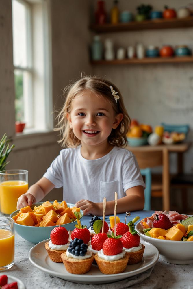 Spielerische Fingerfoods für einen stilvollen Kinderbrunch