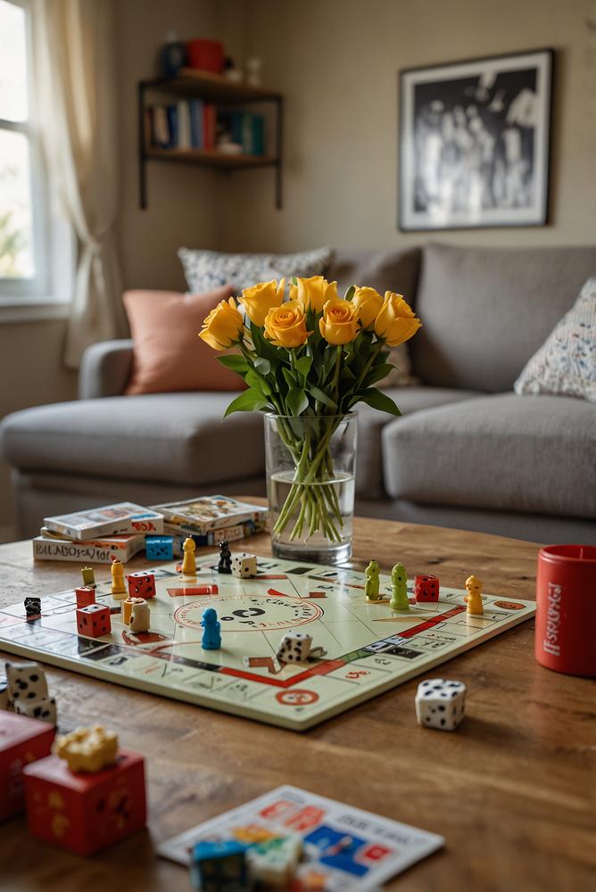 Helle und freundliche Spieleabend-Geburtstagsfeier mit Brettspielen