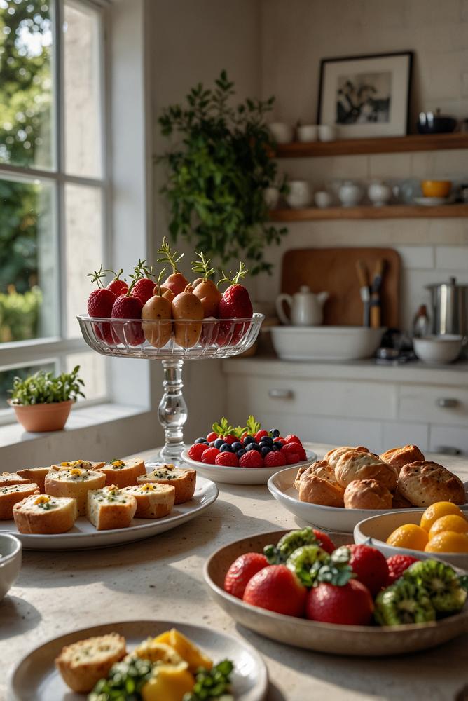 Heller, einladender Brunch mit Make-ahead-Gerichten