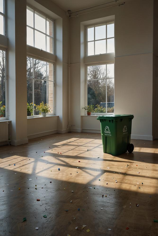 Helle Mülltrennung in Wohnung nach Karnevalsparty