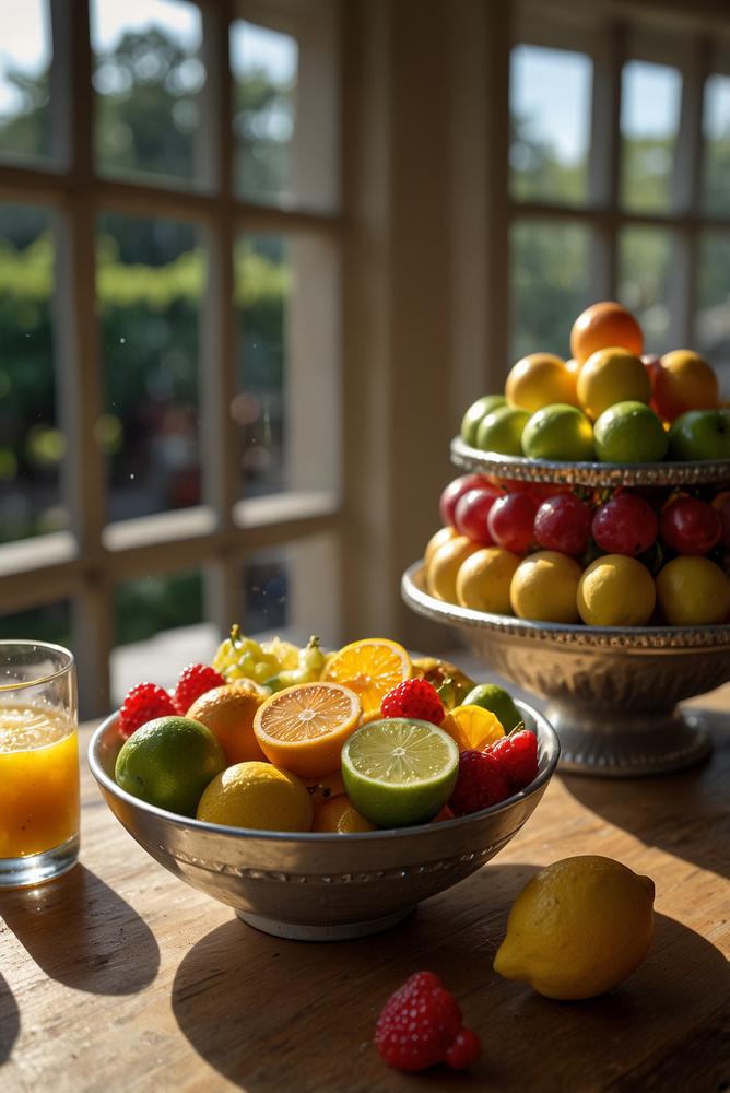 Fruchtige Karnevals-Bowle im Eimer, hell und einladend