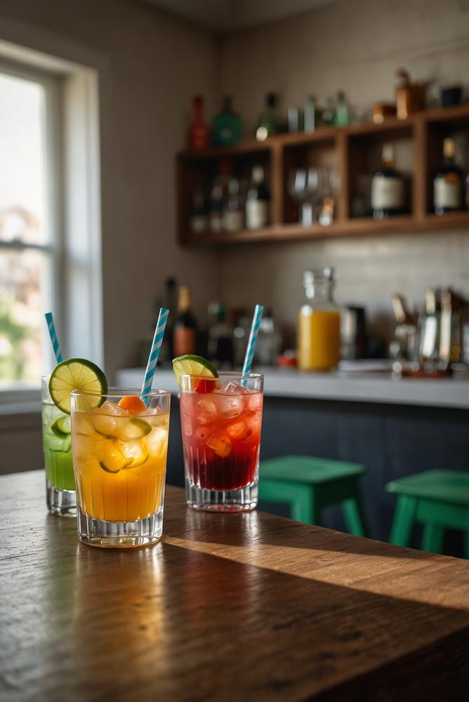 Helle, freundliche Karnevalscocktails zuhause mixen