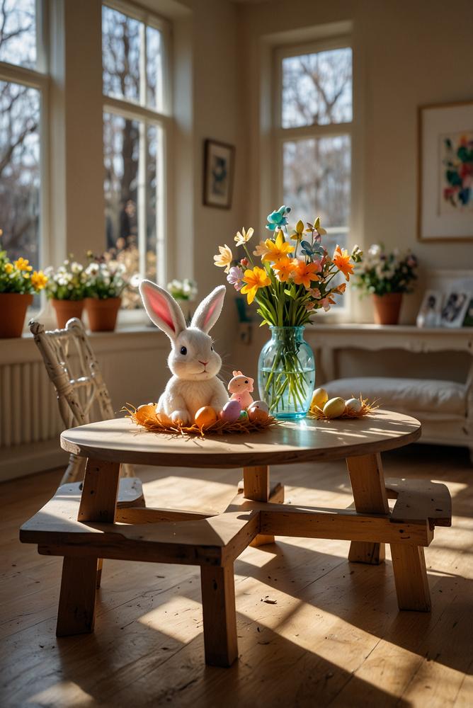Helle Mini-Puzzle Einladungskarten zur Osterfeier