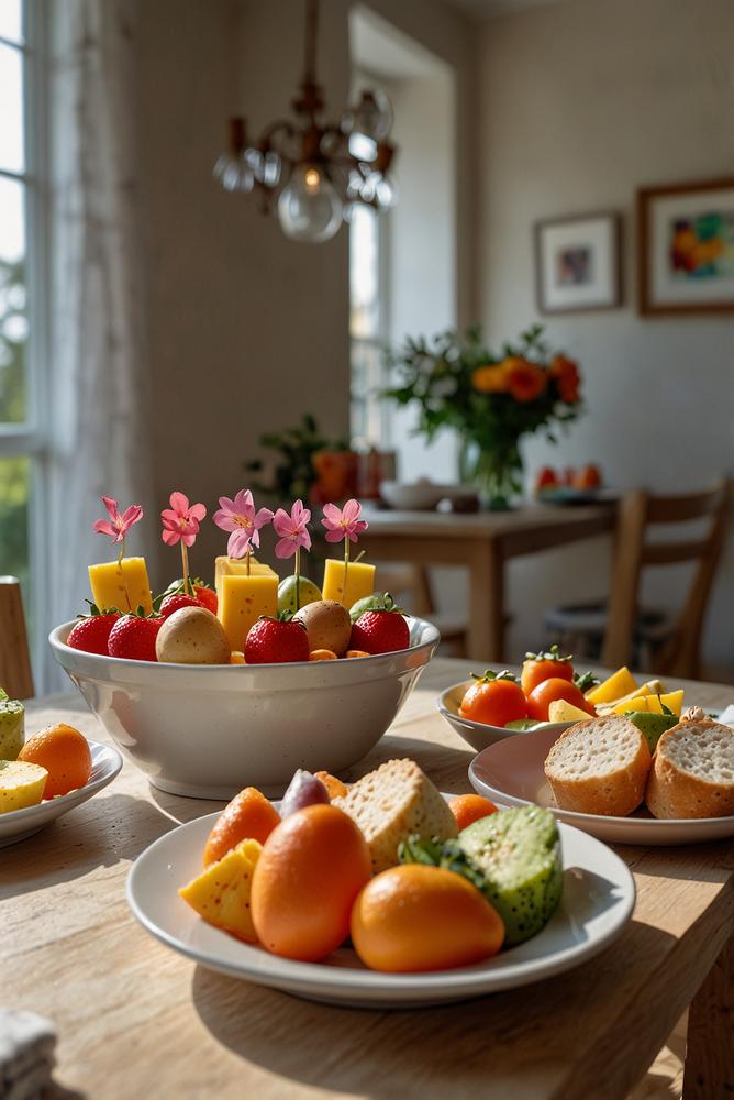 Bunte Bento-Osterbox für kinderlicher Osterbrunch