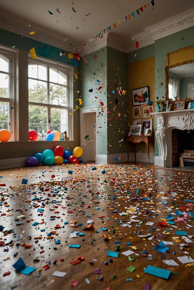 Kinder erleben Schatzsuche mit buntem Konfetti-Finale