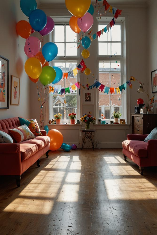 Virtueller Karneval per Videochat in hellem Wohnzimmer