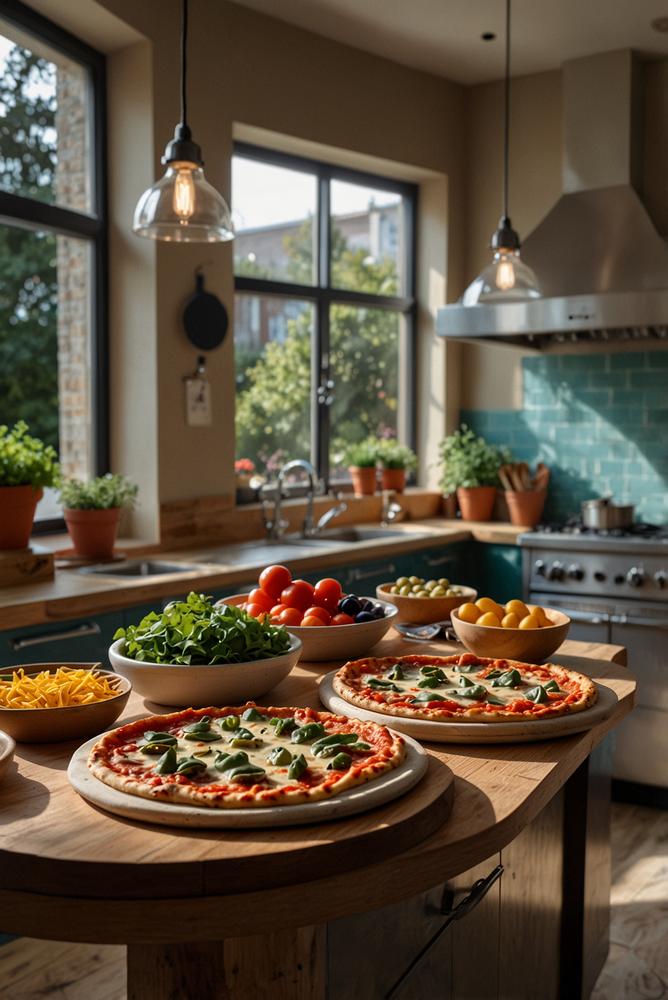 Kinderfreundlicher Pizzaabend mit bunter Mitmach-Station