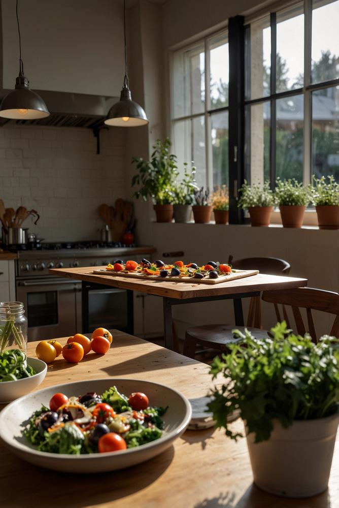 Heller, einladender Pizza Potluck mit geheimen Toppings